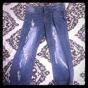 Croped /ripped jeans